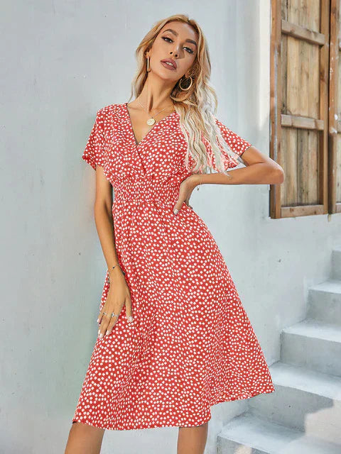WW - Short-Sleeve A-Line Dress