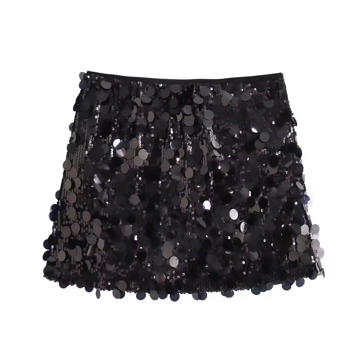 WW | Silberner Pailletten Minirock