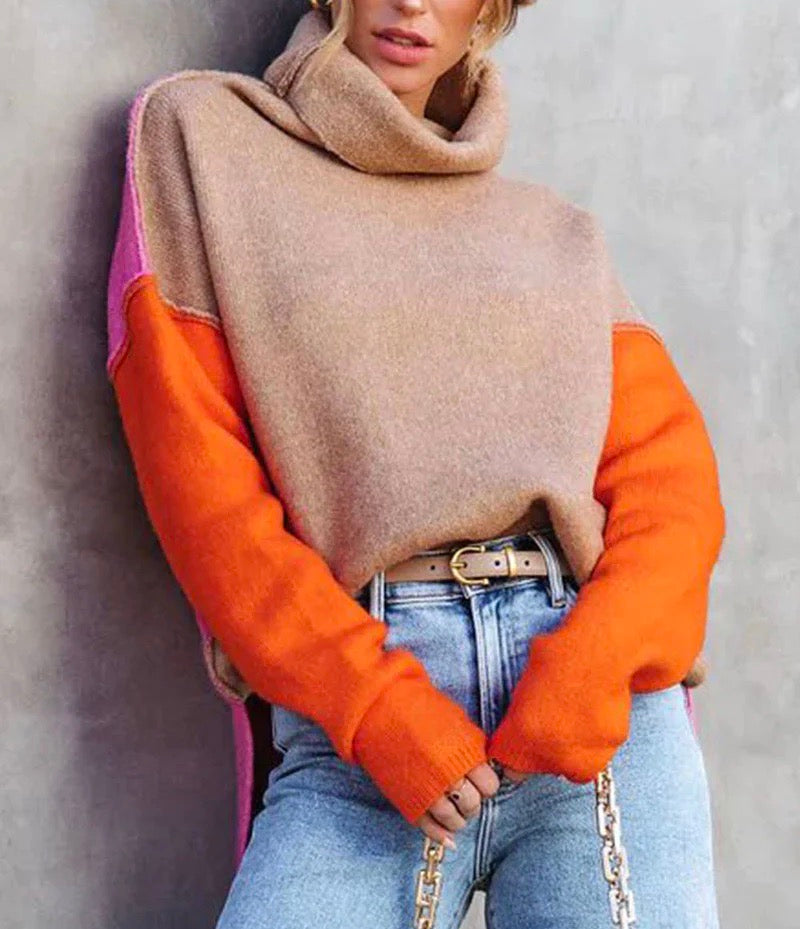 W&W – Farbblockpullover im Wintertrend