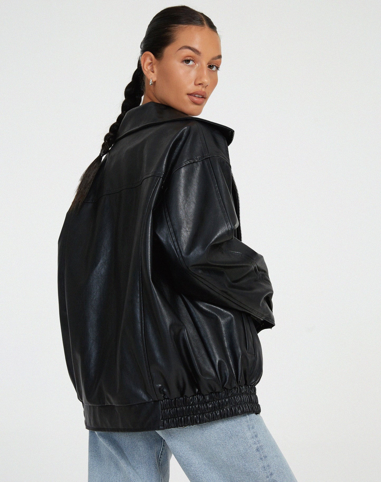 WW | Damen Übergroß Jacke - Mit Reißverschluss