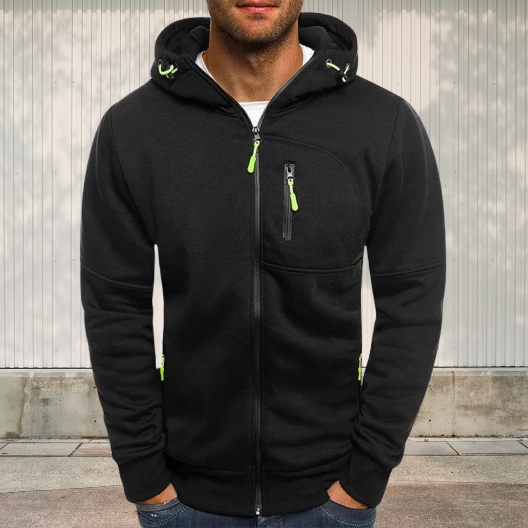 WW | Sportliche Herren Kapuzenjacke mit Reißverschluss