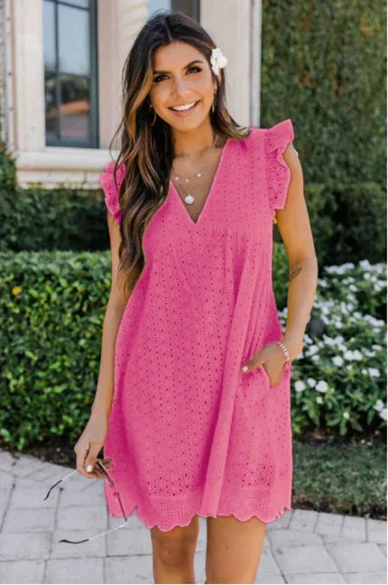 Penelope | Elegant Lace Dress with Pockets