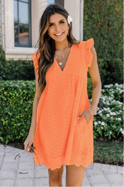 Penelope | Elegant Lace Dress with Pockets
