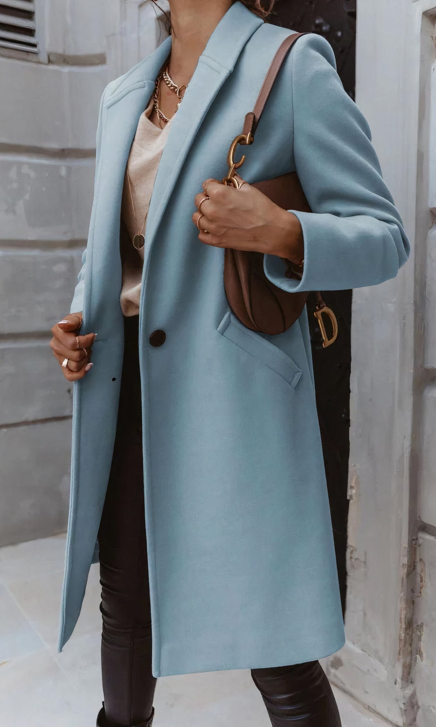 WW | Elegant long coat for women