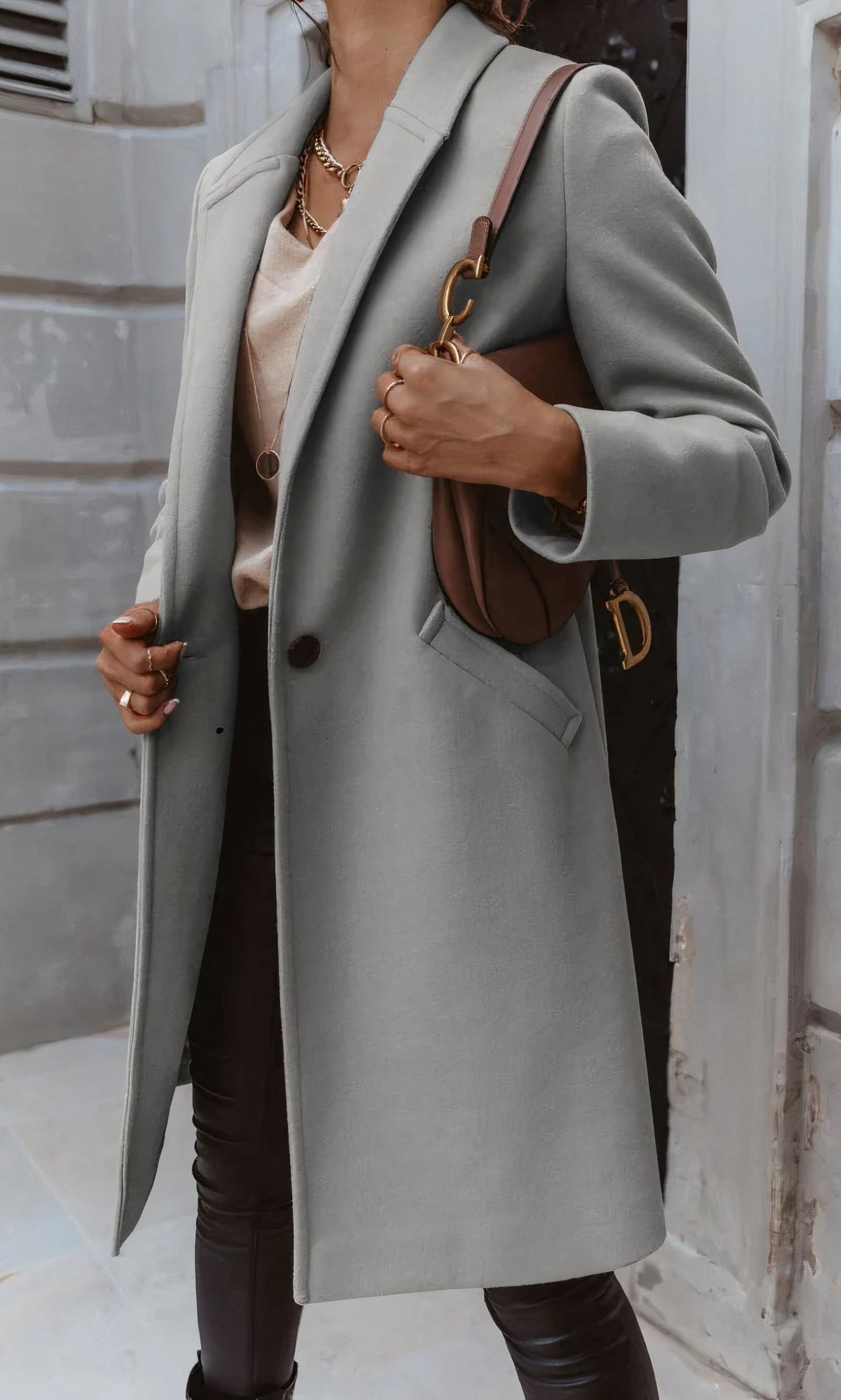 WW | Elegant long coat for women