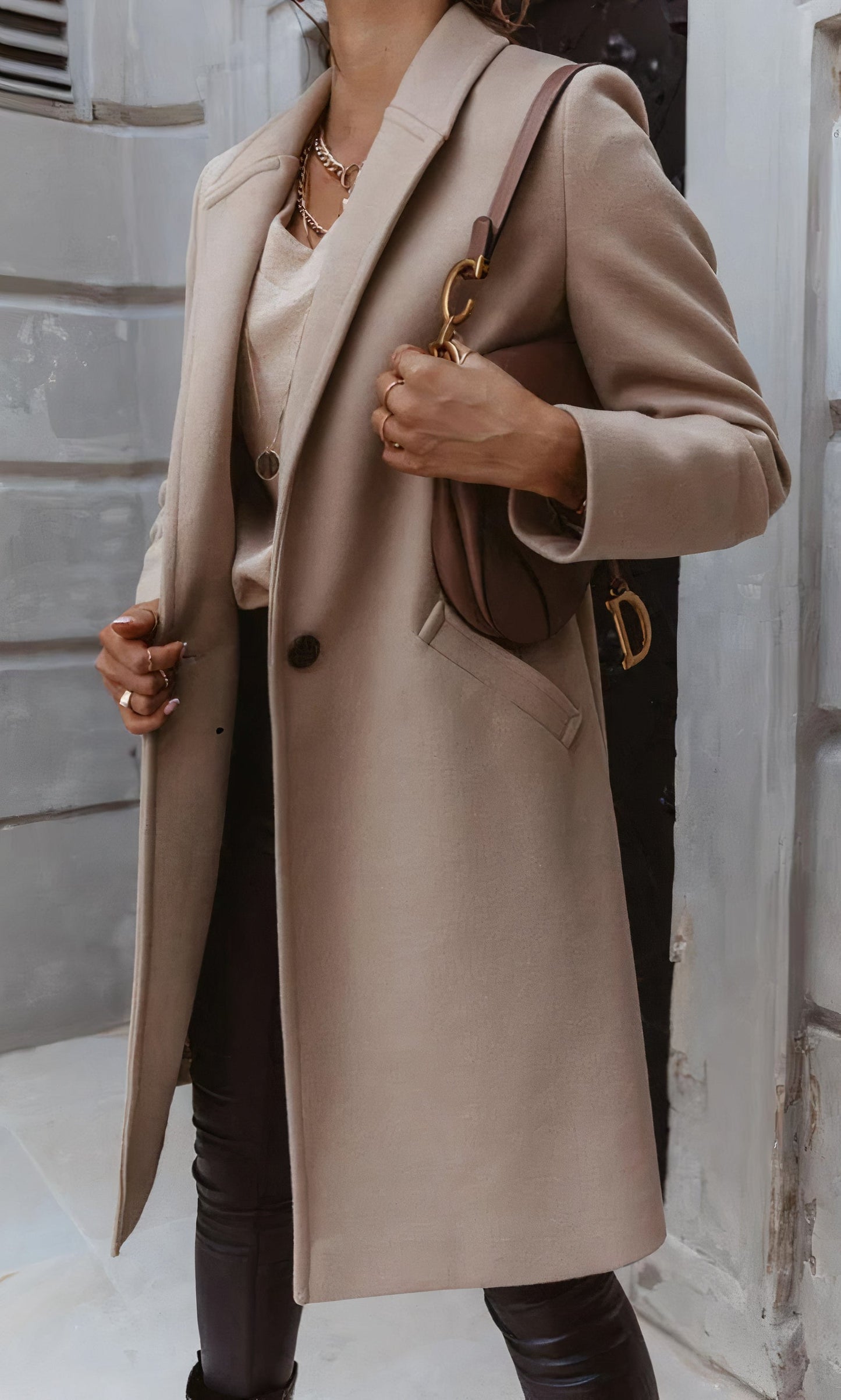 WW | Elegant long coat for women