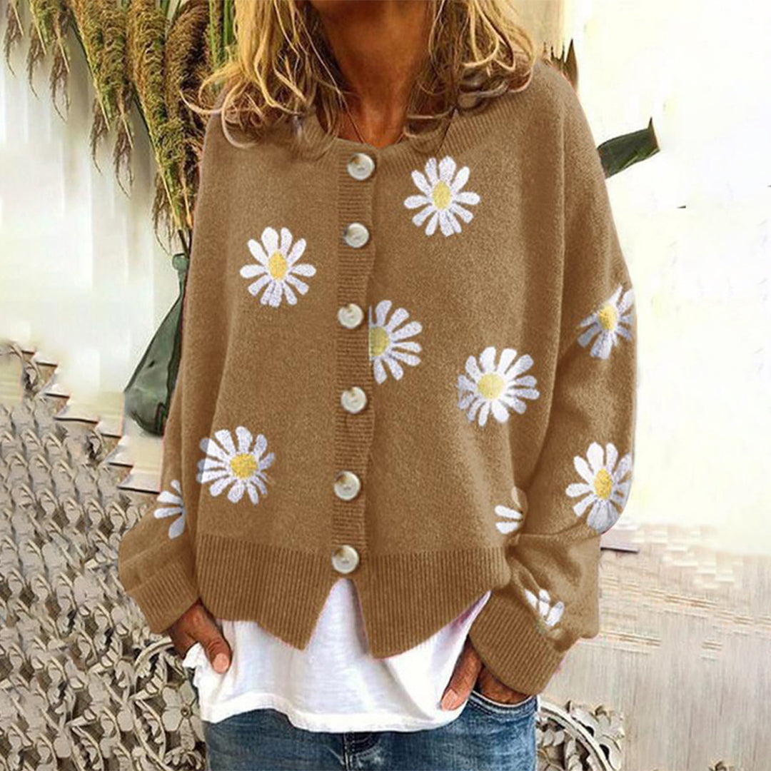 WW | Warm Knitted Women's Vest with Buttons