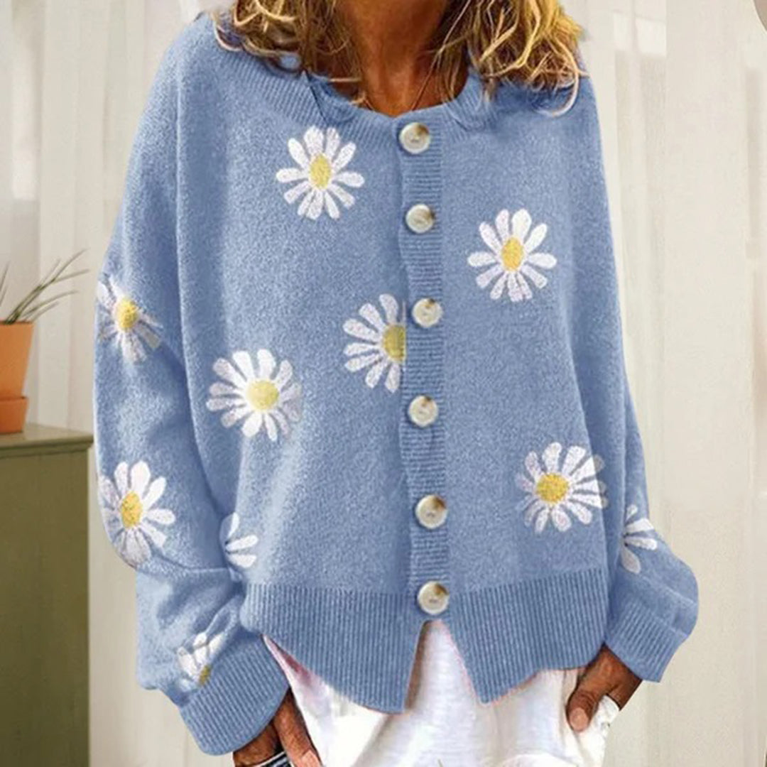 WW | Warm Knitted Women's Vest with Buttons