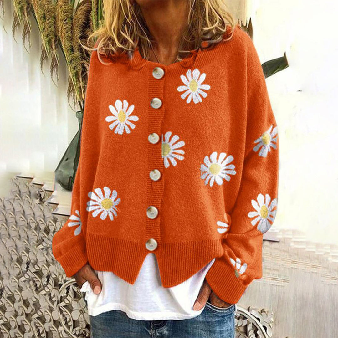 WW | Warm Knitted Women's Vest with Buttons