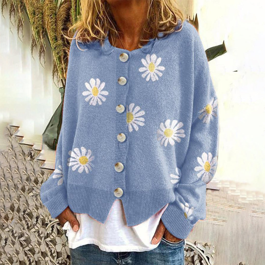 WW | Warm Knitted Women's Vest with Buttons