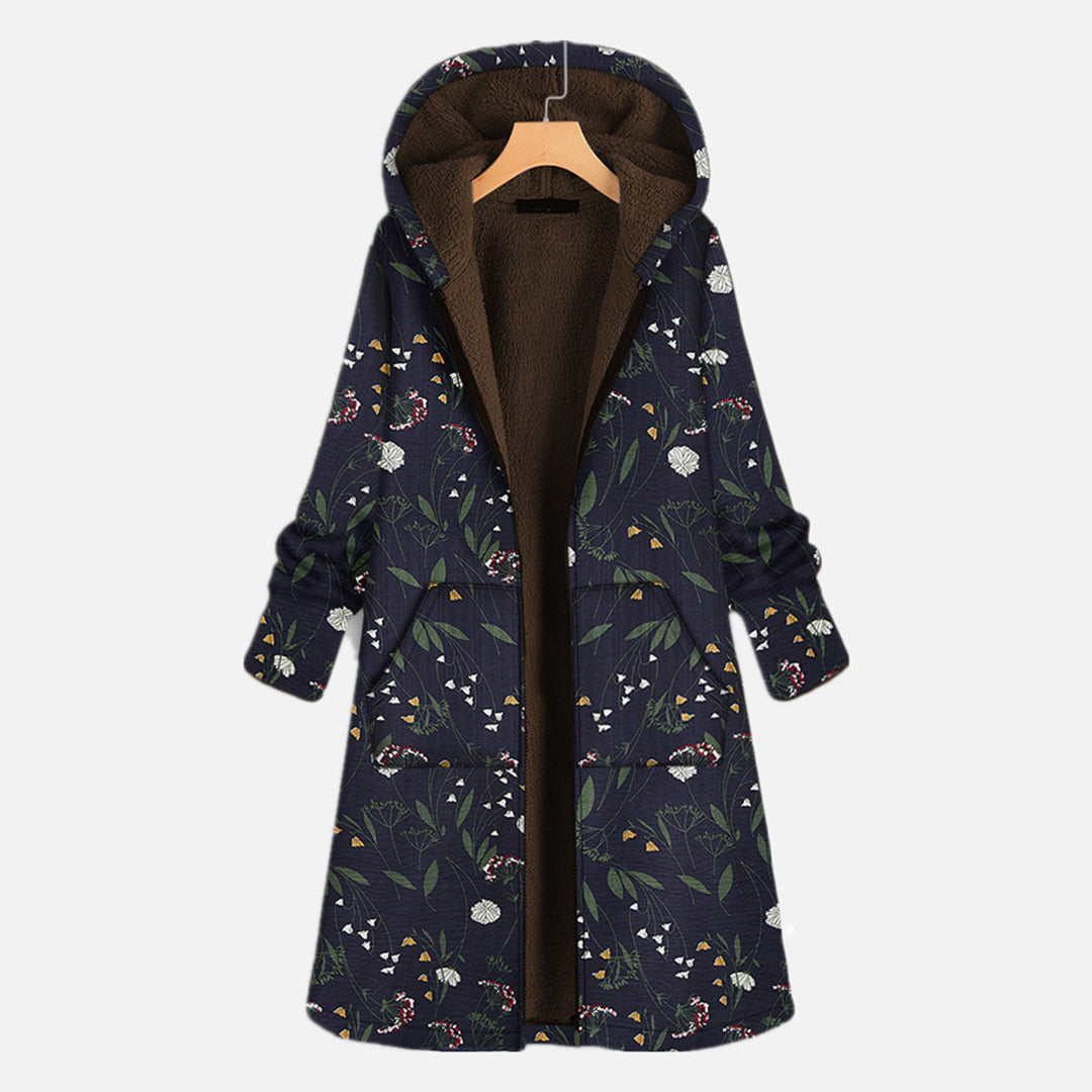 WW | Mantel mit Kapuze für Damen Im Winter