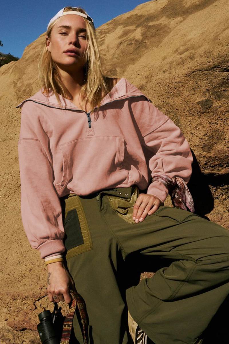 WW | With pocket hoodie lightweight jacket - Crepe