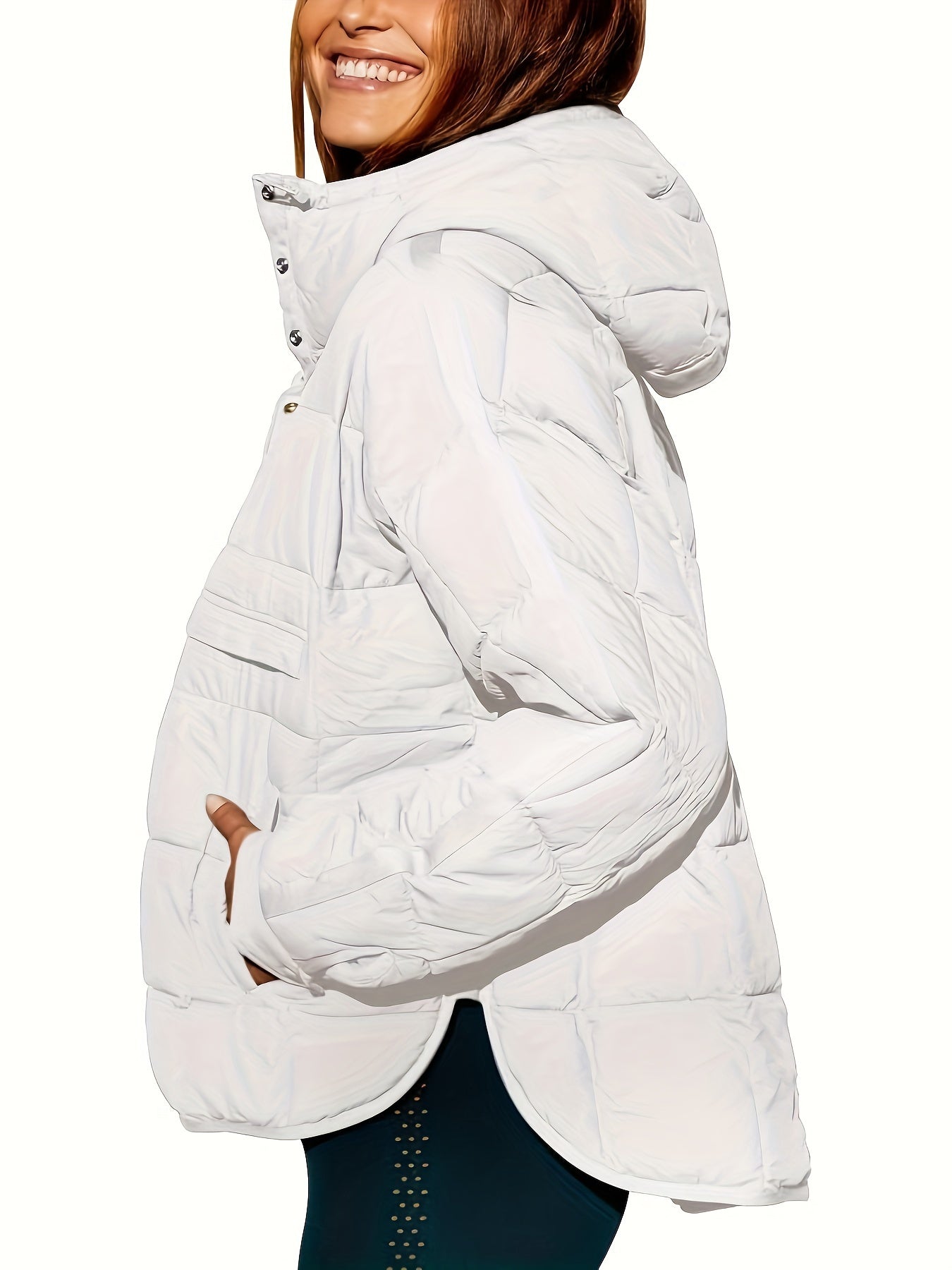 WW | Warmer, casual women's hooded coat