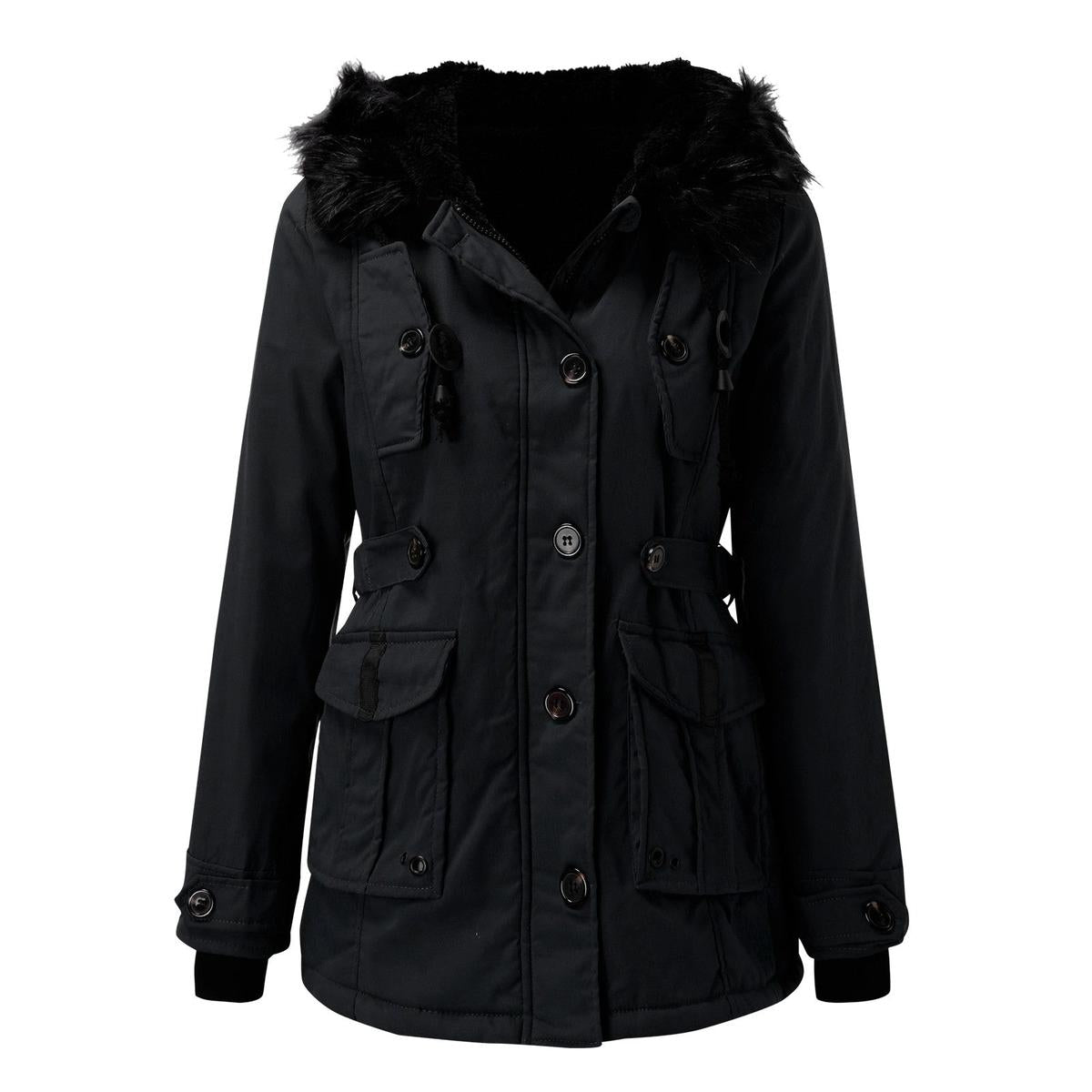 WW | Eleganter Winter Parka mit Kunstfellkapuze
