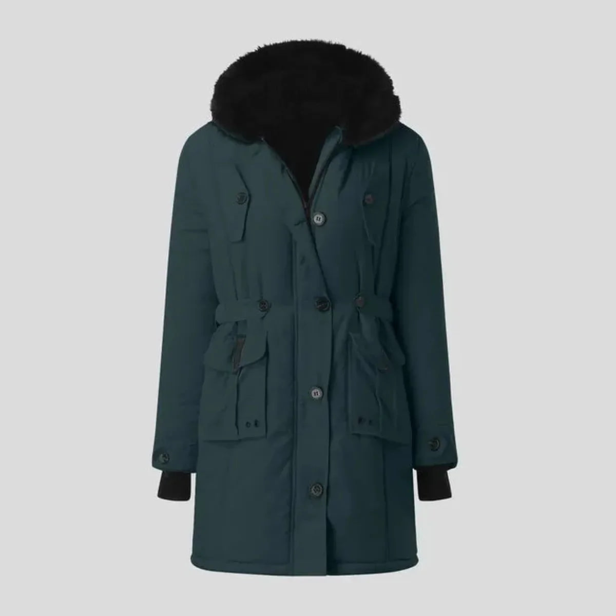 WW | Eleganter Damen Freizeitparka mit Fellkapuze