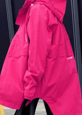 WW | Oversize Schneejacken Übermantel Rosa Kapuzen Reißverschluss Daunenjacke Damen