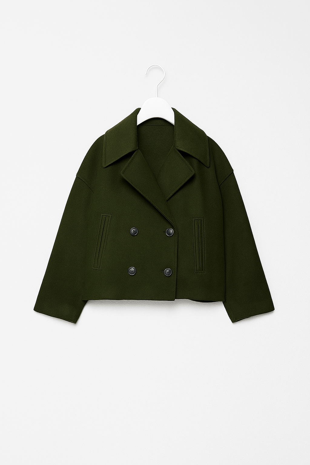 WW | Elegant Women's Winter Jacket with Double-Breasted Button Closure