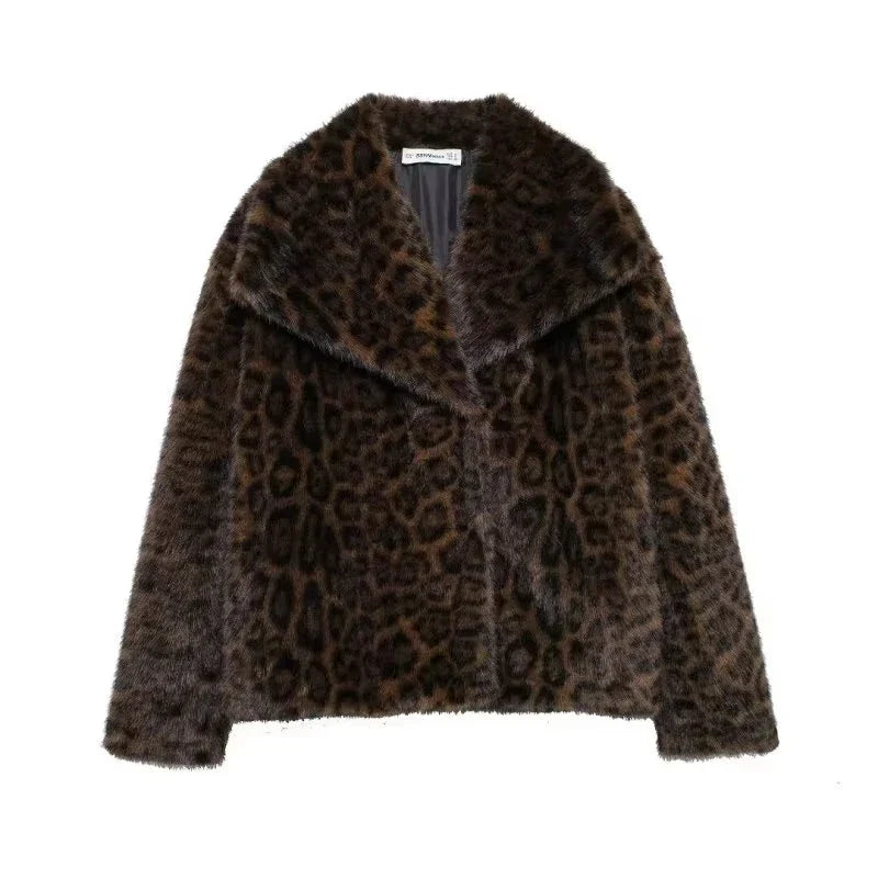 WW | Damenmantel Winter - Langer Faux-Fellmantel