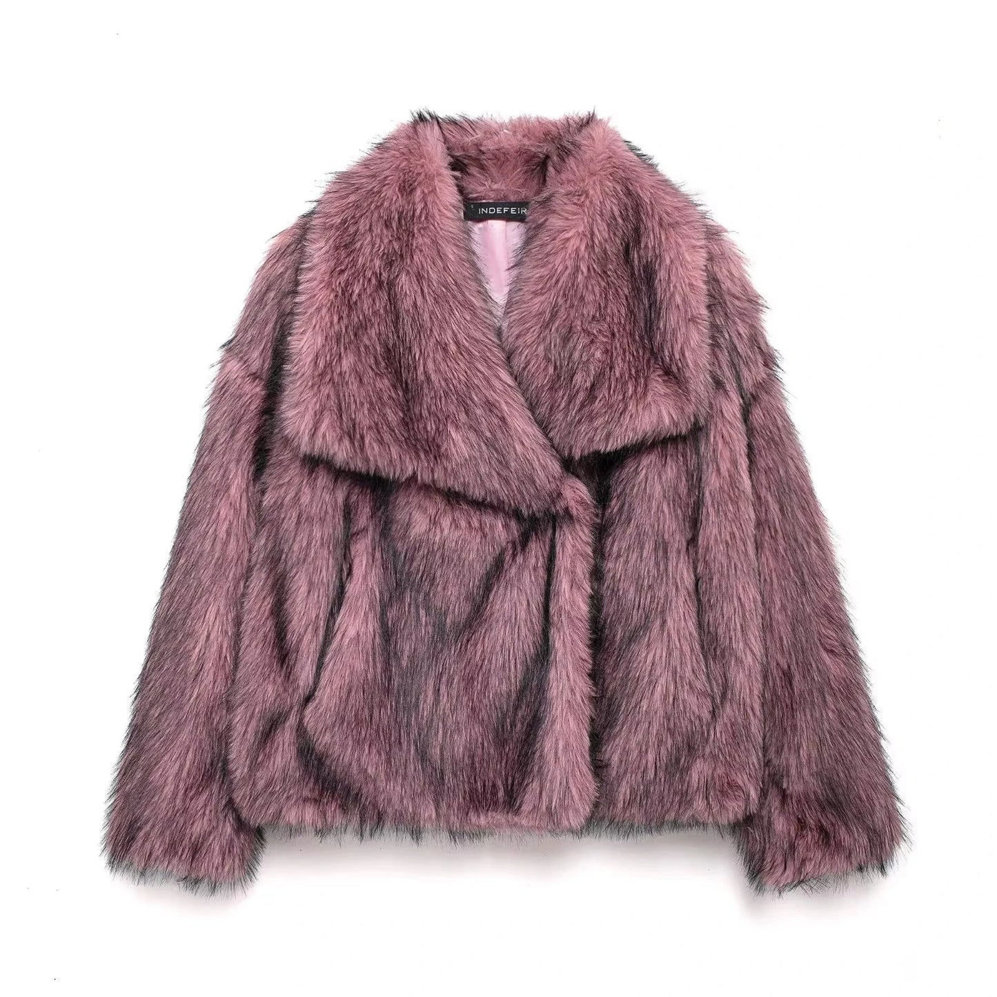 WW | Damenmantel Winter - Langer Faux-Fellmantel