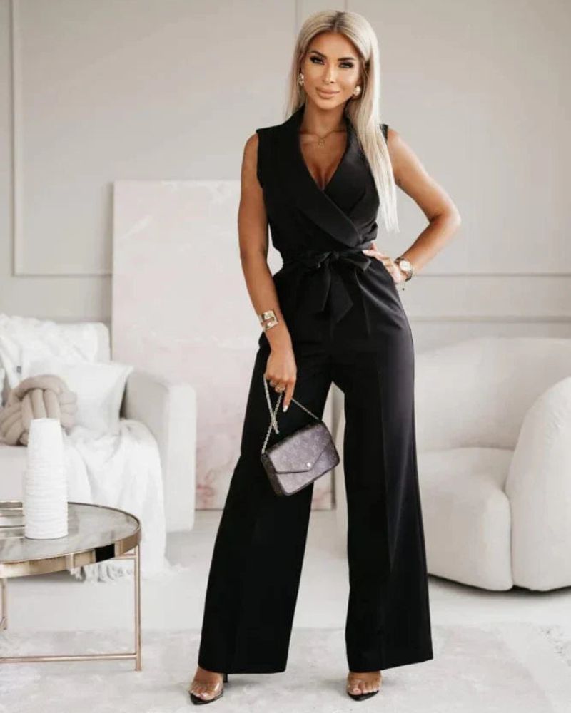 WW | Sleeveless V-Neck Wide-Leg Jumpsuit Women's Apparel