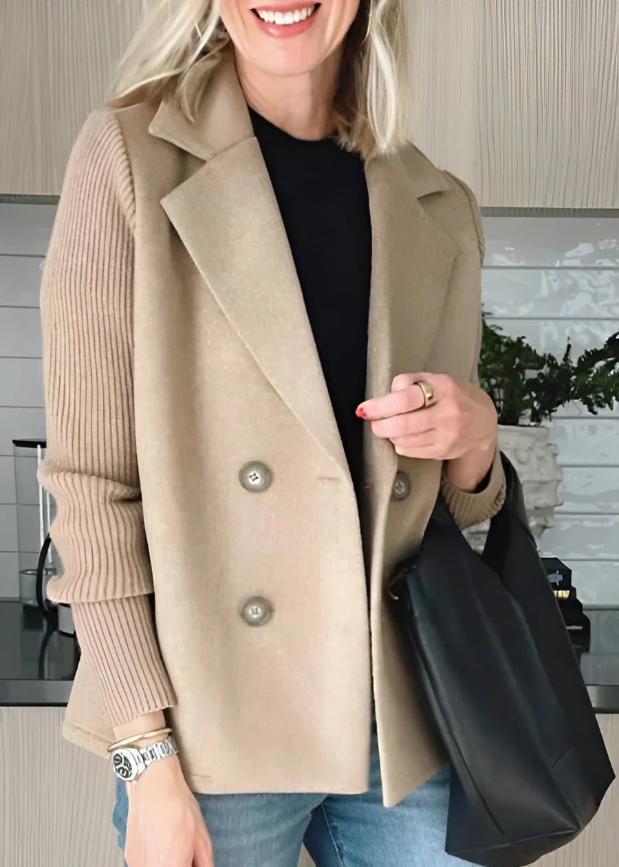 WW | Chic Double-Breasted Coat for Women - Warm Winter Elegance