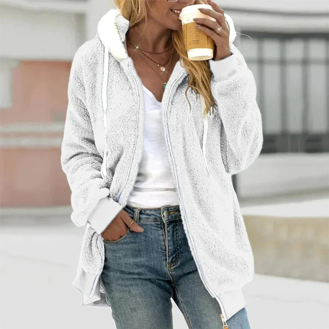WW | Plush hooded jacket
