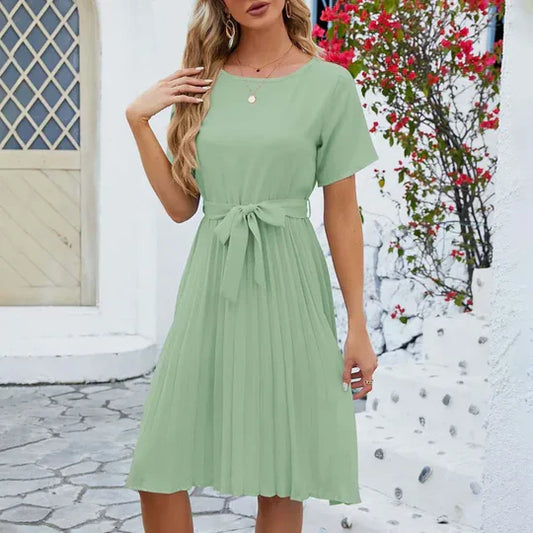 WW | Mint Green Pleated Dress