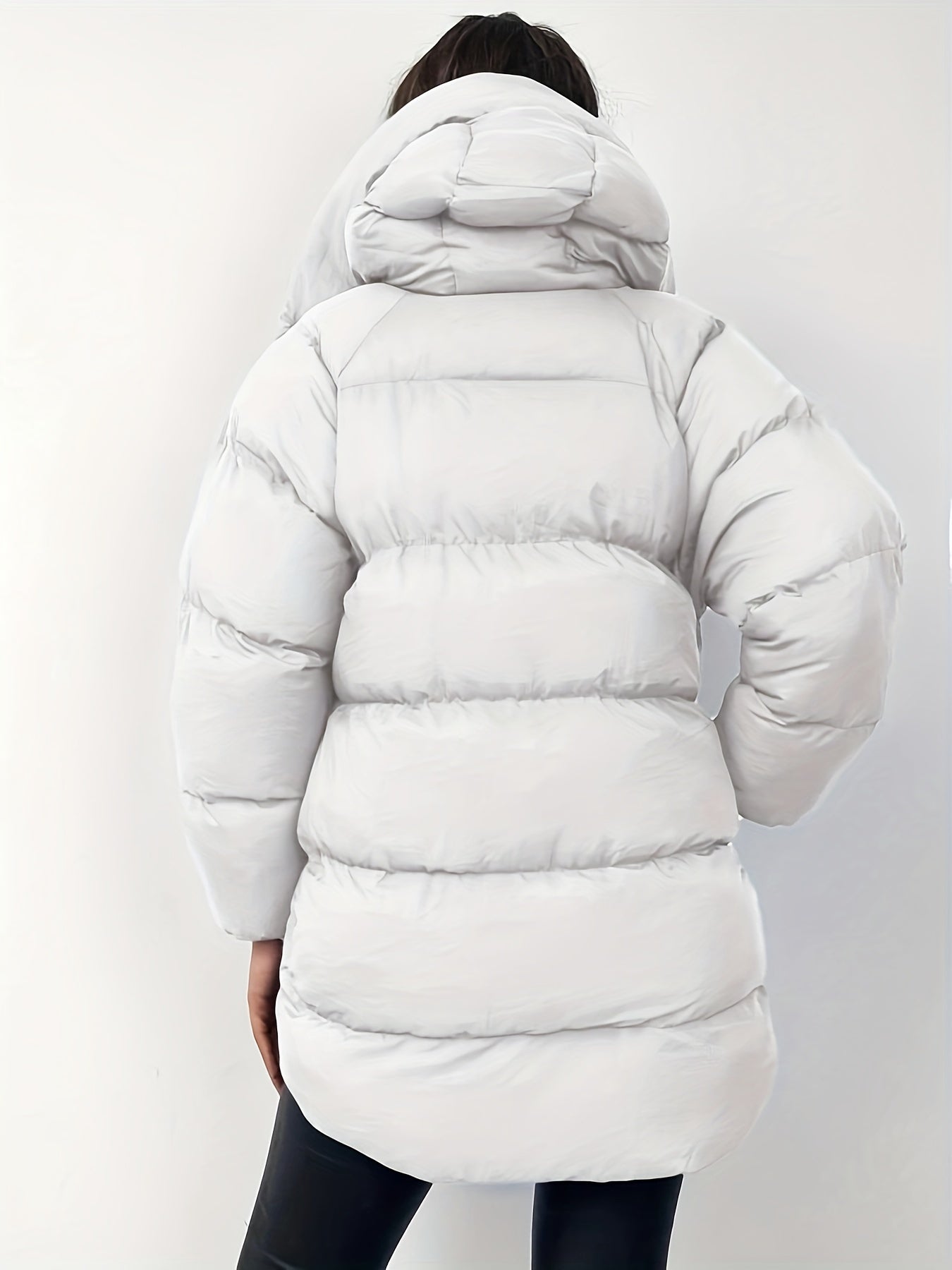 WW | Women's Short Black Puffer Jacket with Warm Insulation