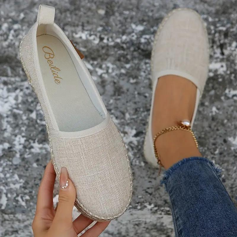 WW | Espadrilles, Flache, Leichte Schuhe Aus Segeltuch