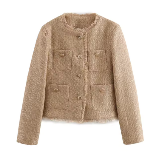 Cape with basic chic jacket