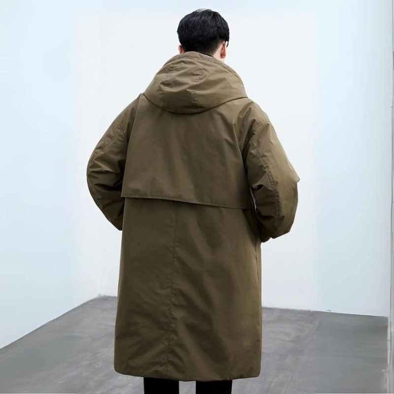 WW | Herren Wasserdichter Trenchcoat - Stilvolles & Warmes Puffer-Design