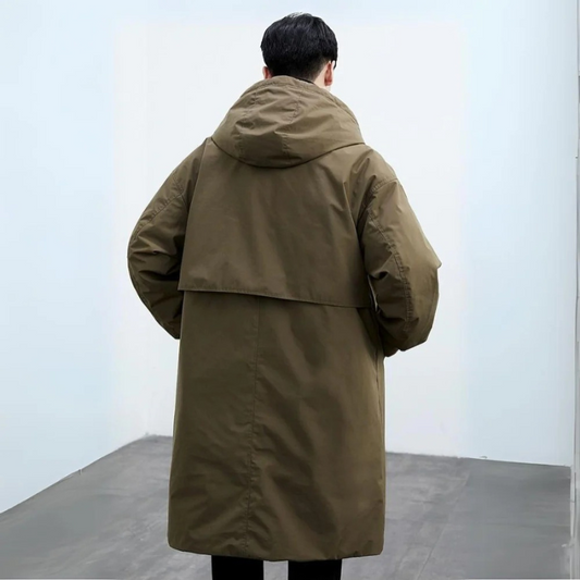 WW | Herren Wasserdichter Trenchcoat - Stilvolles & Warmes Puffer-Design
