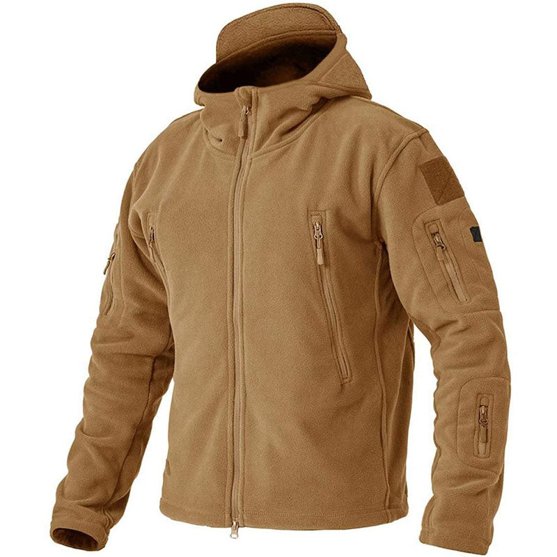 WW | Bequeme winddichte Fleecejacke für Männer bei kaltem Wetter