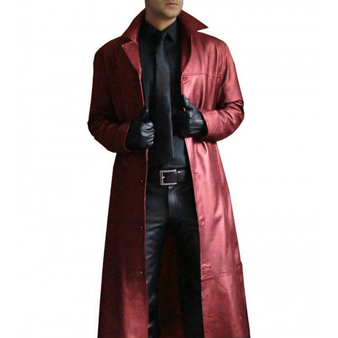 WW | Premium Men's Leather Coat Elegant & Timeless