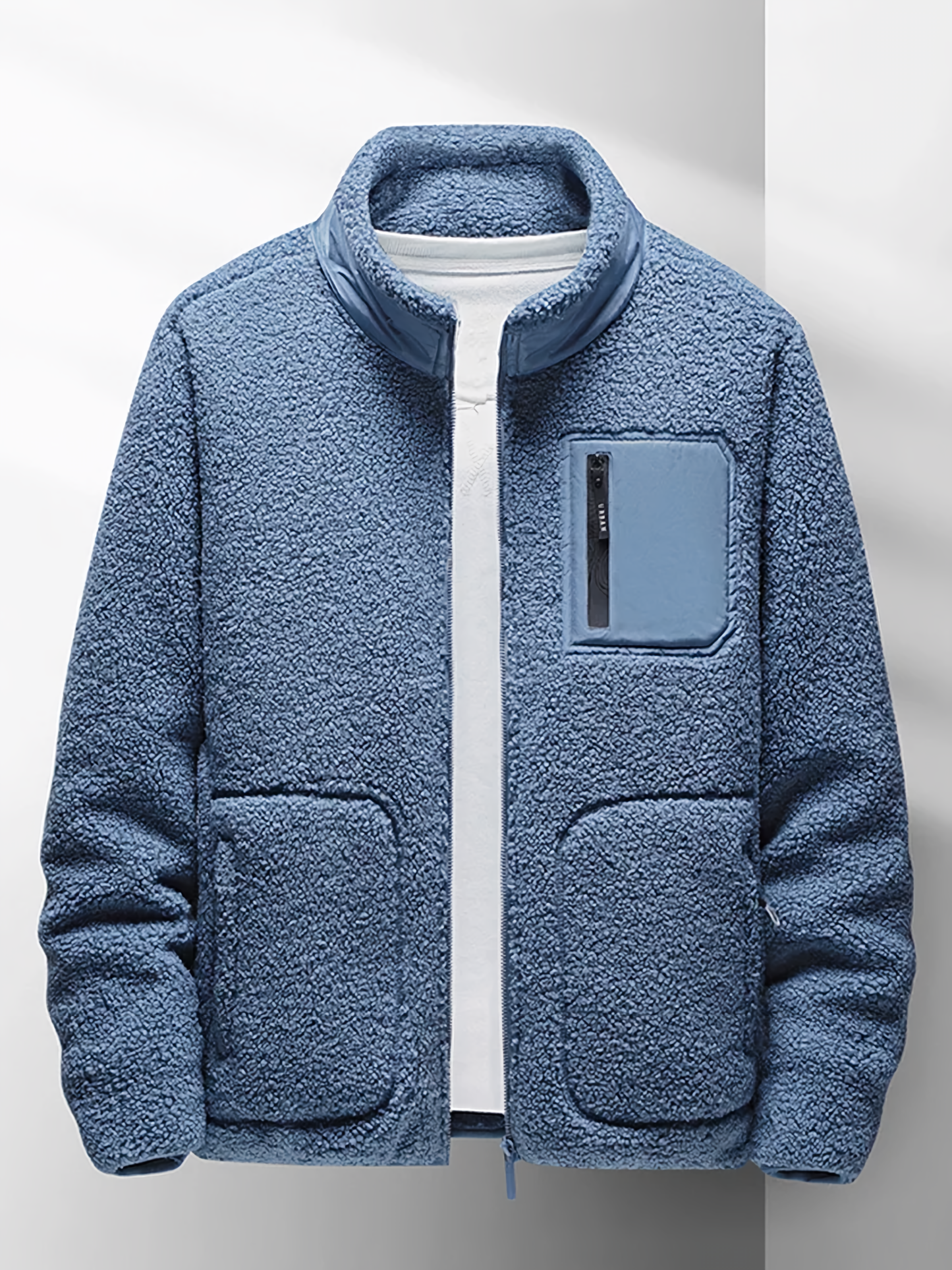 WW | Herren Freizeit Zip-Jacke - Hoher Kragen