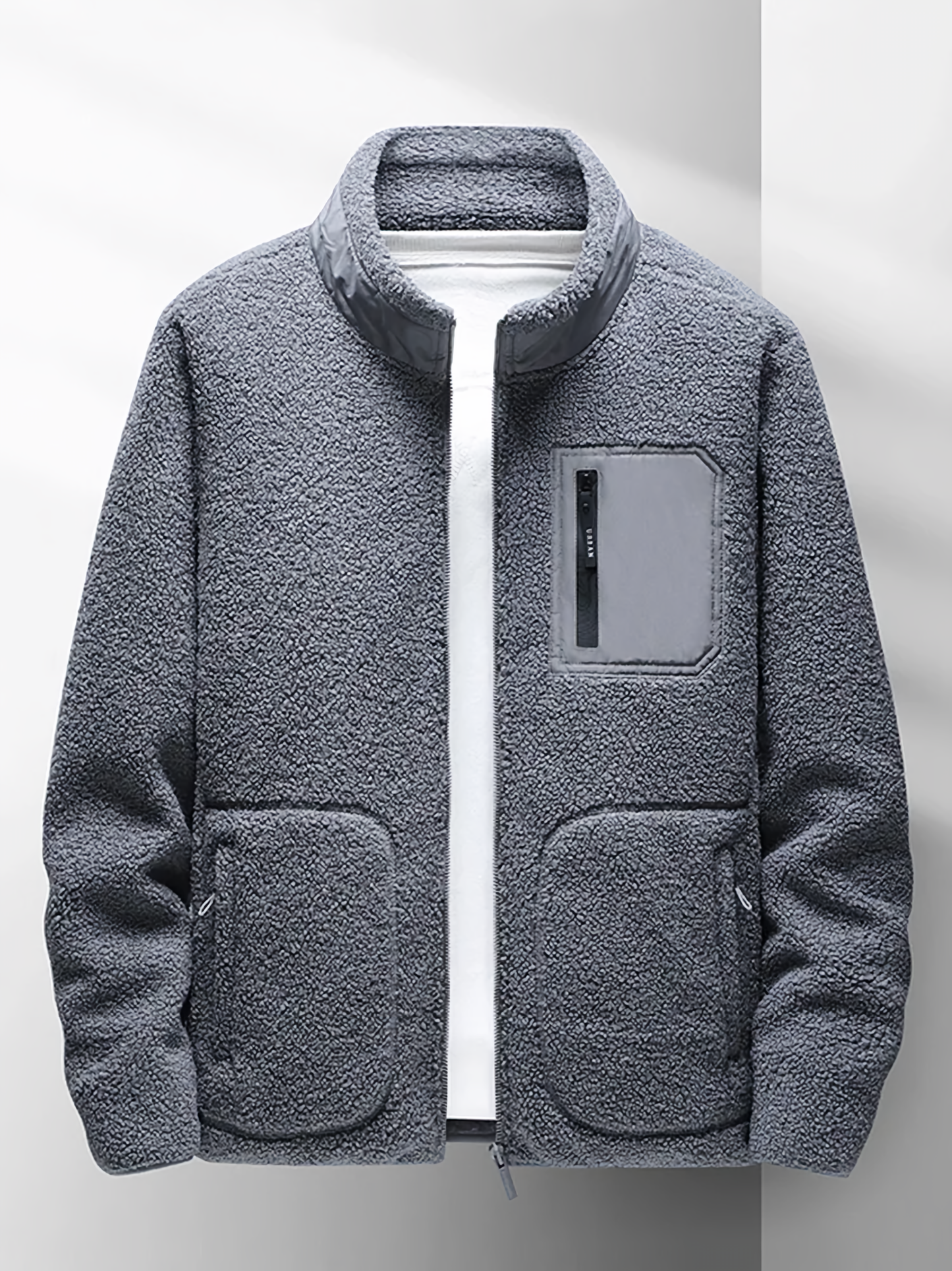 WW | Herren Freizeit Zip-Jacke - Hoher Kragen