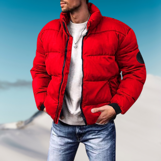 WW | Daunenjacke - Gepolstertes Fit - Hoher Kragen - Gerippte Bündchen - Freizeitjacke