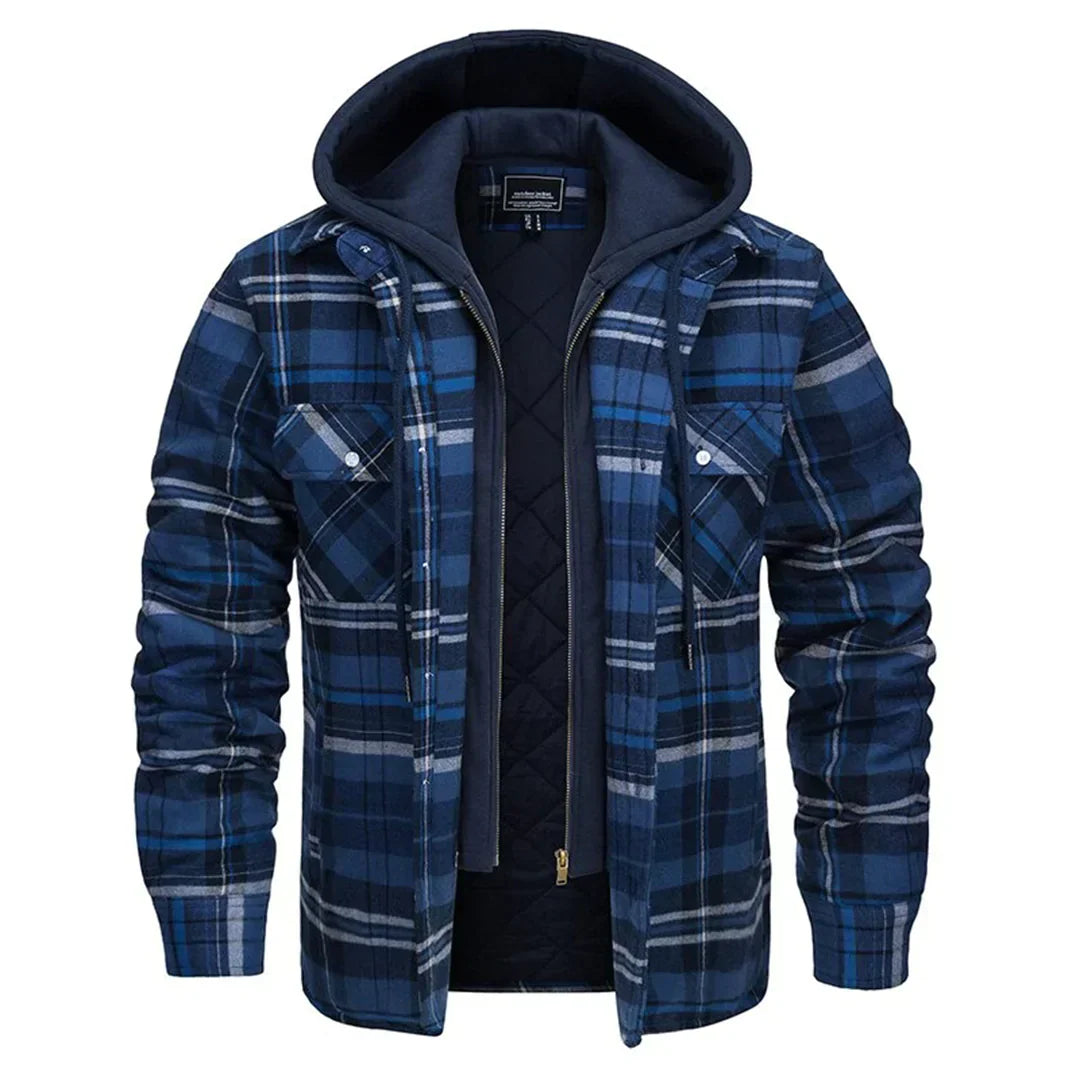 WW | Plaid Hooded Jacket for Men