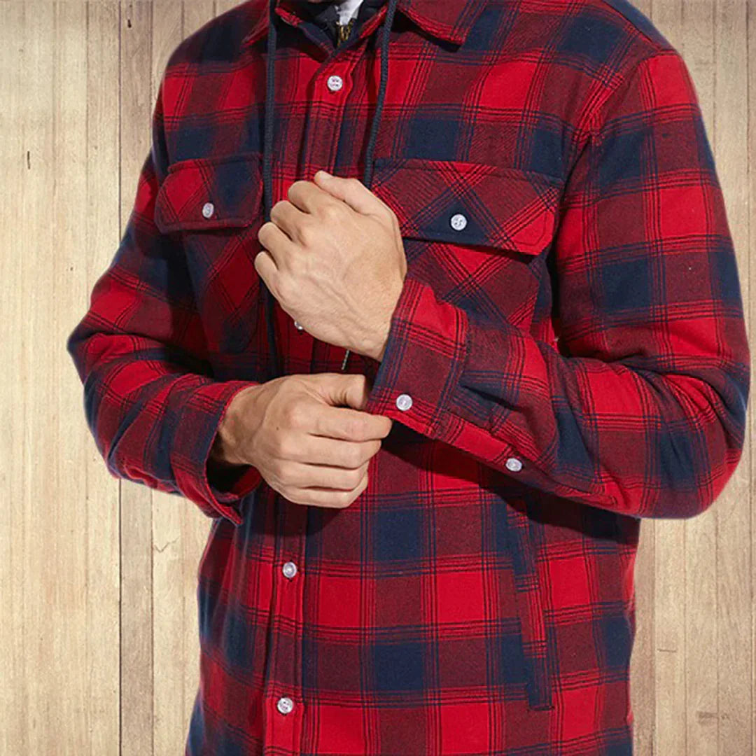 WW | Plaid Hooded Jacket for Men