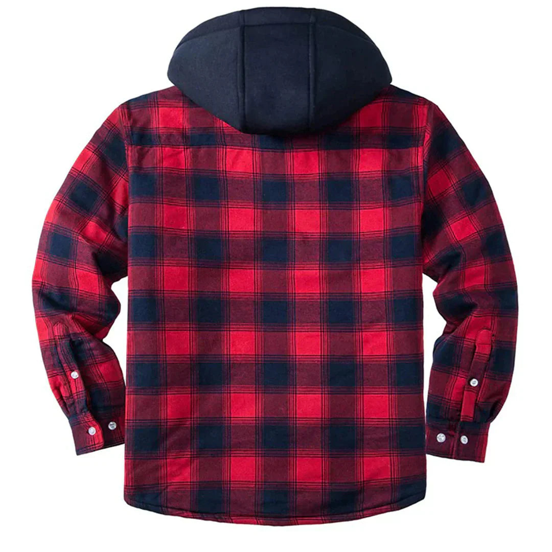 WW | Plaid Hooded Jacket for Men