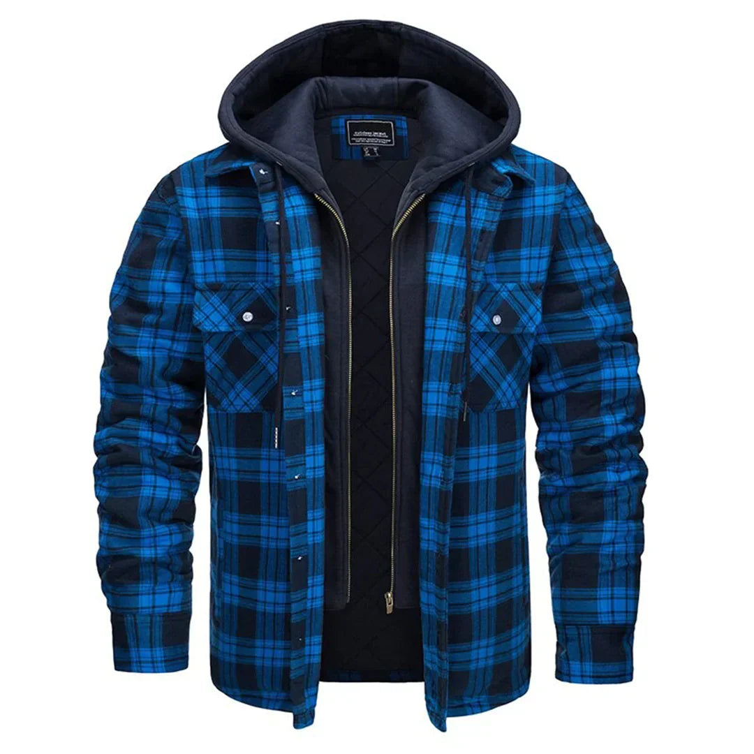 WW | Plaid Hooded Jacket for Men