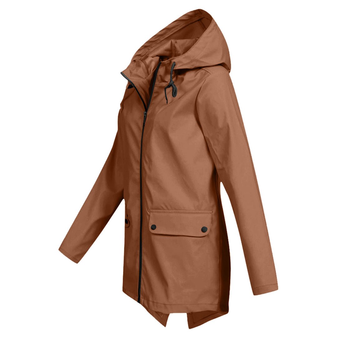 WW | Waterproof Hooded Rain Jacket - Lightweight Design - Adjustable Fit - Outdoor Essential