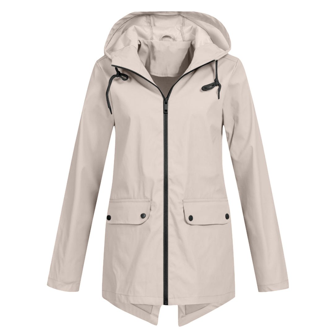 WW | Waterproof Hooded Rain Jacket - Lightweight Design - Adjustable Fit - Outdoor Essential