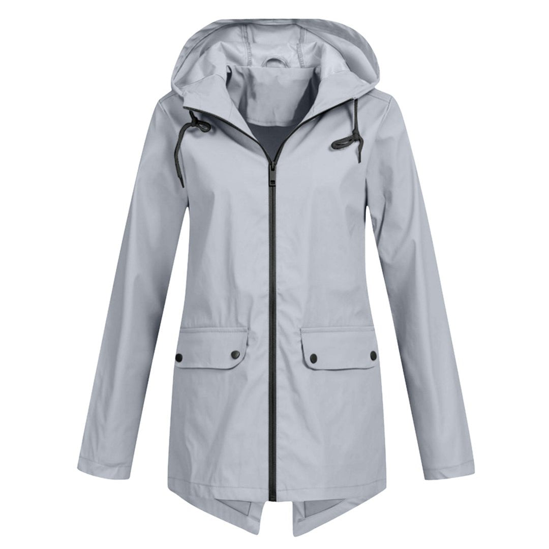WW | Waterproof Hooded Rain Jacket - Lightweight Design - Adjustable Fit - Outdoor Essential