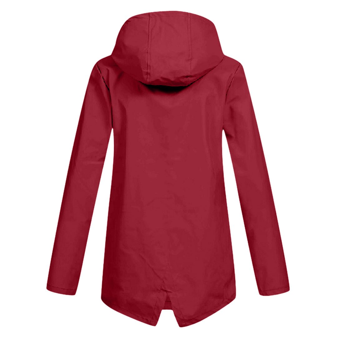 WW | Waterproof Hooded Rain Jacket - Lightweight Design - Adjustable Fit - Outdoor Essential