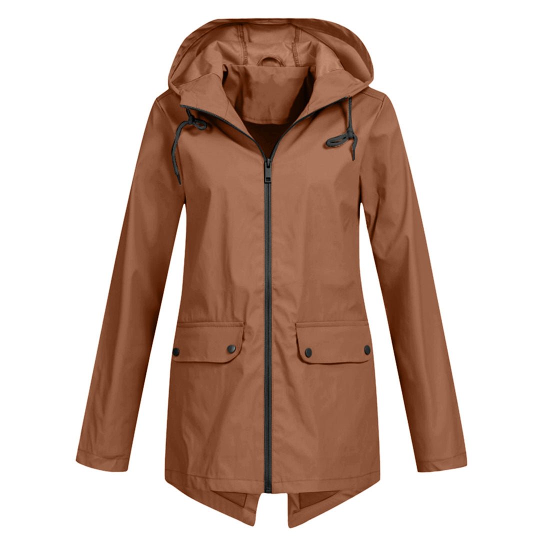 WW | Waterproof Hooded Rain Jacket - Lightweight Design - Adjustable Fit - Outdoor Essential