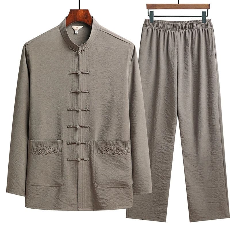 WW | Östliches Leinen-Set Mit Langen Ärmeln