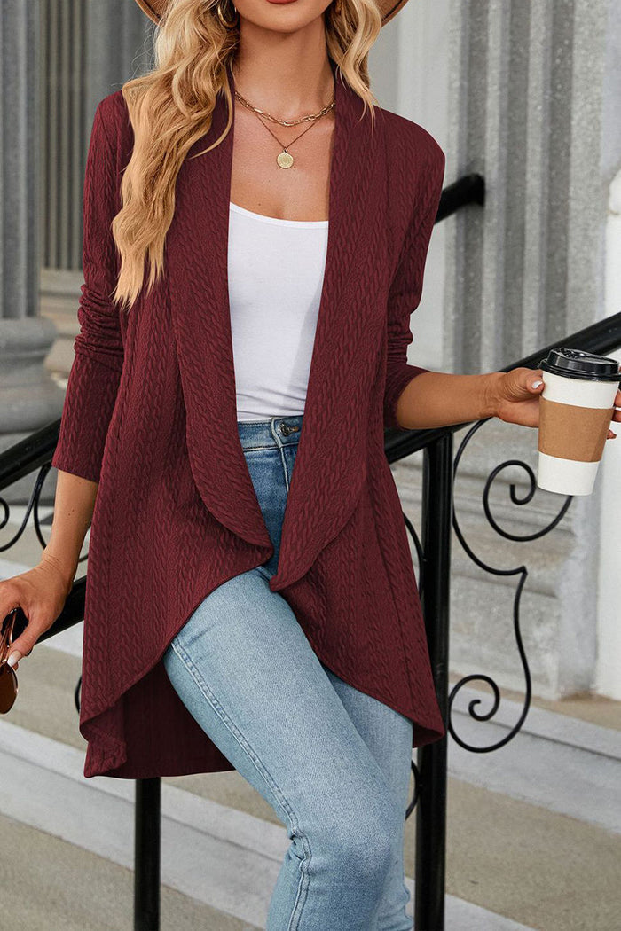 WW | Lockere Strickjacke mit Revers