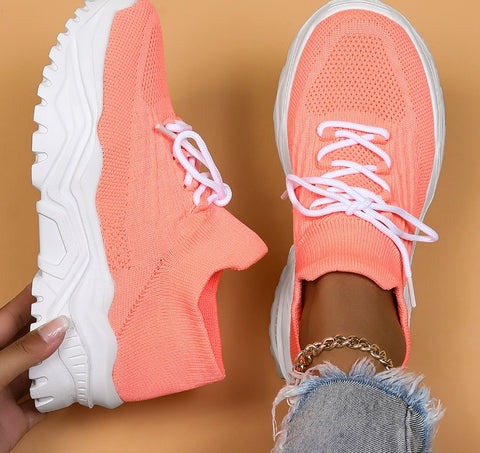 WW | Atmungsaktive Sneakers für Frauen mit Zusätzlicher Fußstütze