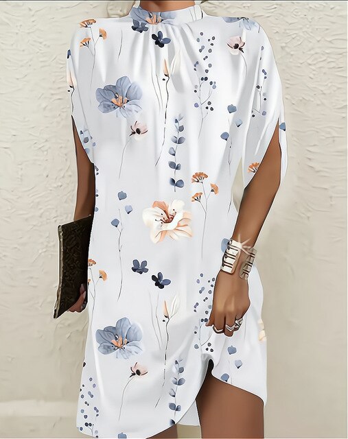 WW - Caftan-style dress with batwing sleeves